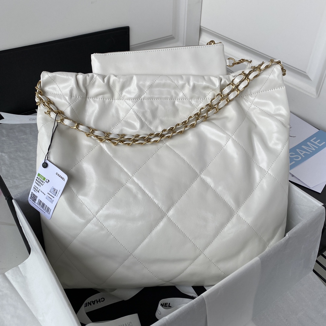 Calfskin 22 Handbag Shoulder Bag AS3261 White